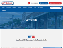 Tablet Screenshot of lewisville.citygaragedfw.com