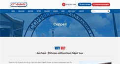 Desktop Screenshot of coppell.citygaragedfw.com