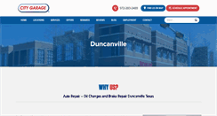 Desktop Screenshot of duncanville.citygaragedfw.com